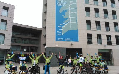 Fundación Lukas celebra su XV Aniversario haciendo el Camino de Santiago con 8 jóvenes en bicicletas adaptadas